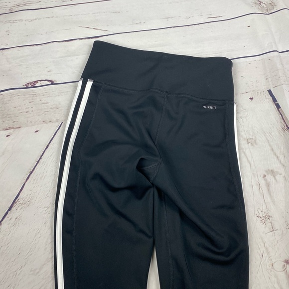 Adidas Black Stripe Leggings - Picture 4 of 8